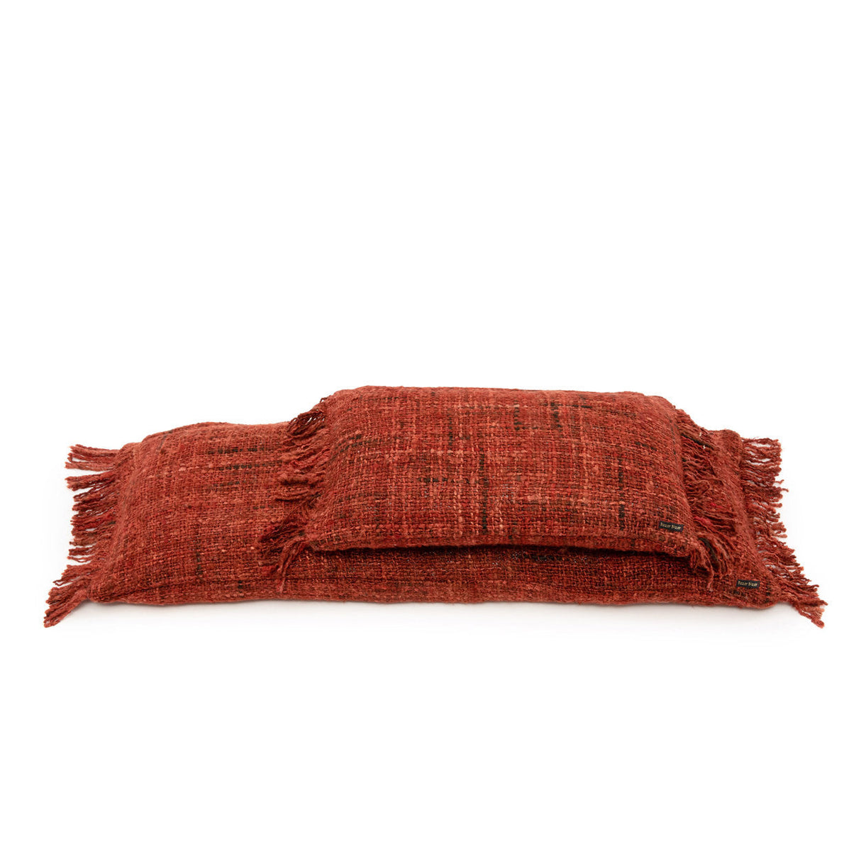 Kissenbezug – Baumwolle Material, Boho Stil, Roter Ton, 30x50 cm - Oh My Gee | Bazar Bizar Antwerp