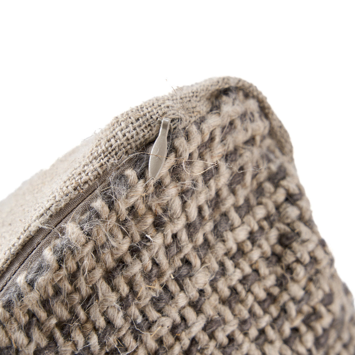 Kissenbezug – Leinen Material, Boho Stil, Natur Schwarz Ton - Grain | Bazar Bizar Antwerp