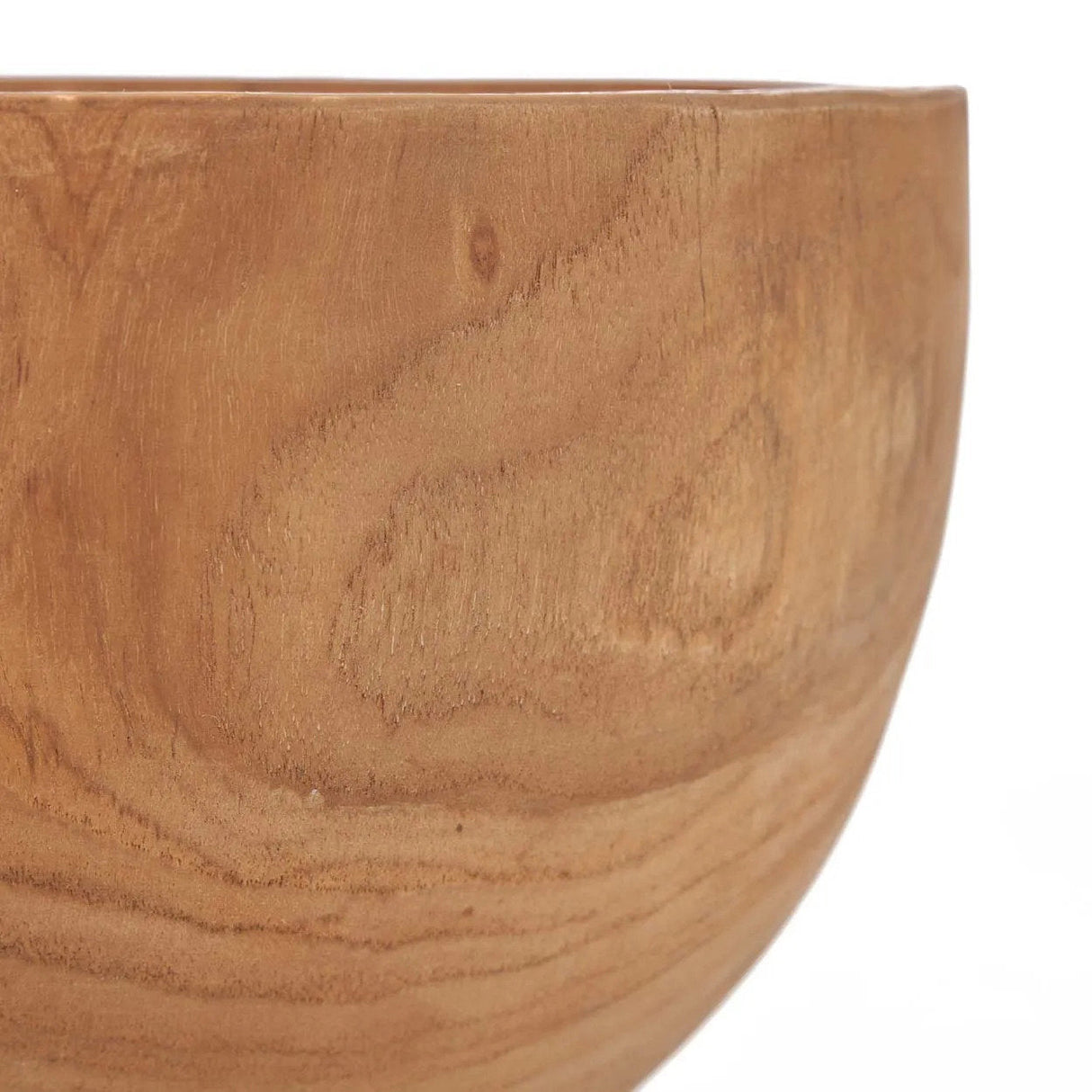 Schale – Teakholz Material, Organische Form, Natürliche Farbe – Zen | Bazar Bizar Antwerp
