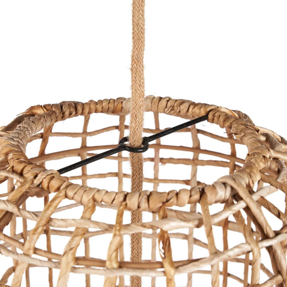 Pendelleuchte – Bananenblatt, Geflochtenes Design, Schlanke Form, XL - GuanYin | Bazar Bizar Antwerp