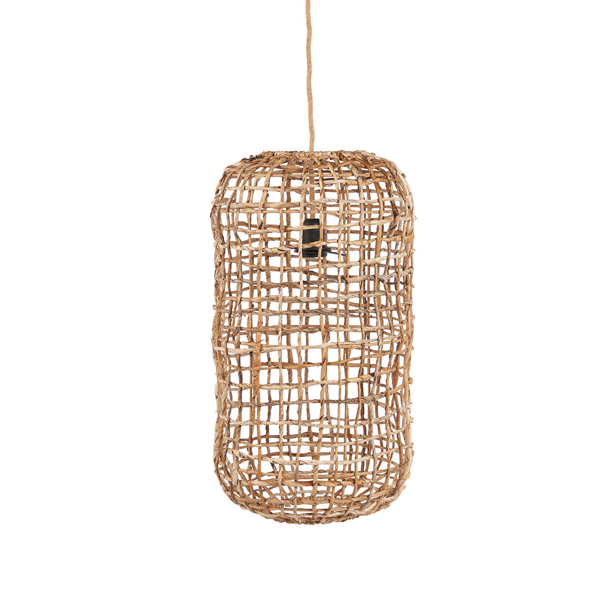 Pendelleuchte – Bananenblatt, Geflochtenes Design, Nestform, M - Kuso | Bazar Bizar Antwerp