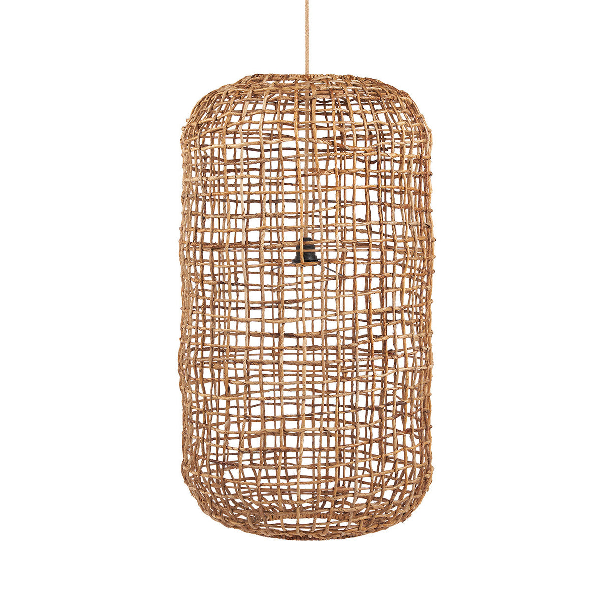 Pendelleuchte – Bananenblatt, Geflochtenes Design, Nestform, XL - Kuso | Bazar Bizar Antwerp