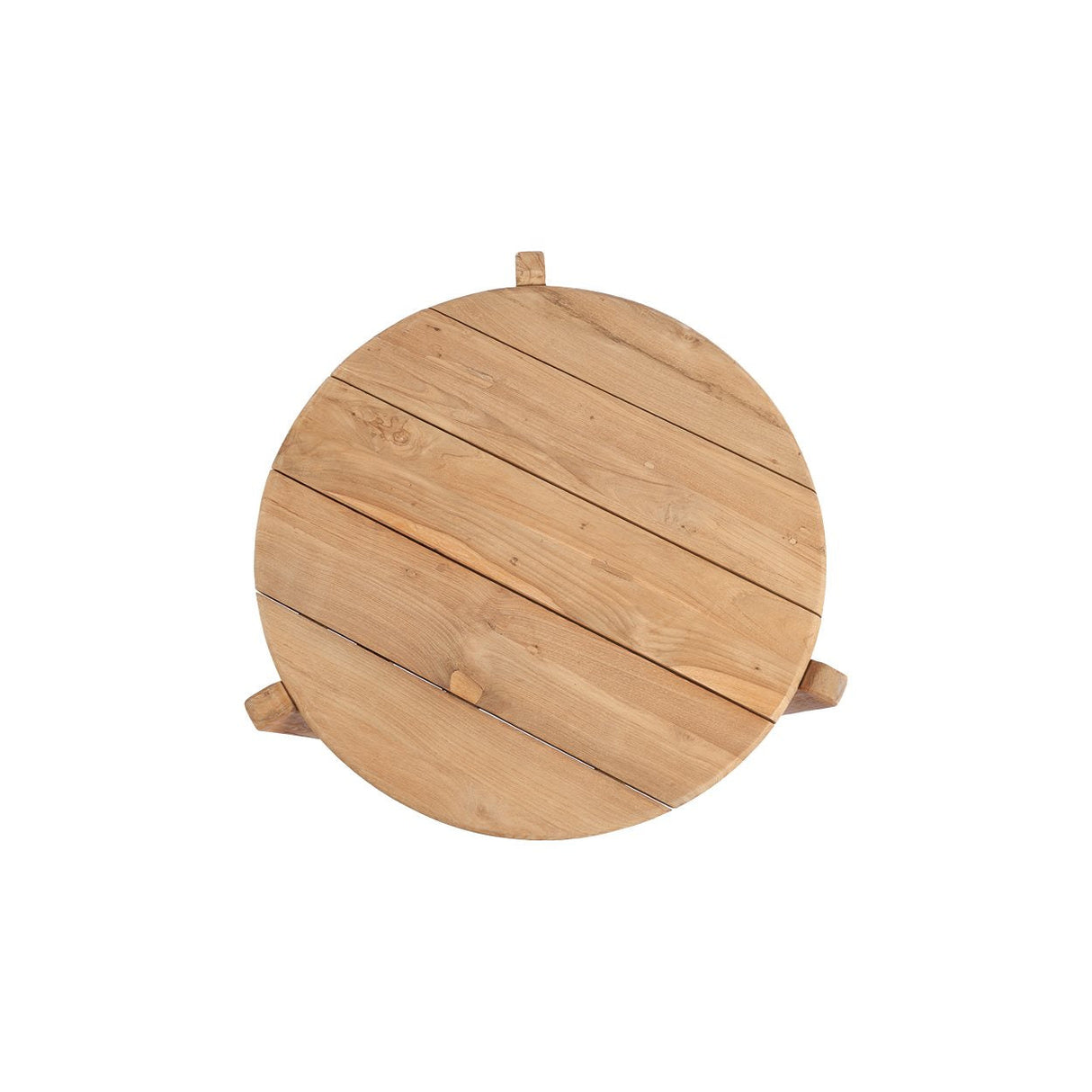 Couchtisch – Recyceltes Teakholz, Dreibein Design, Outdoor Stil, S – Seseh | Bazar Bizar Antwerp