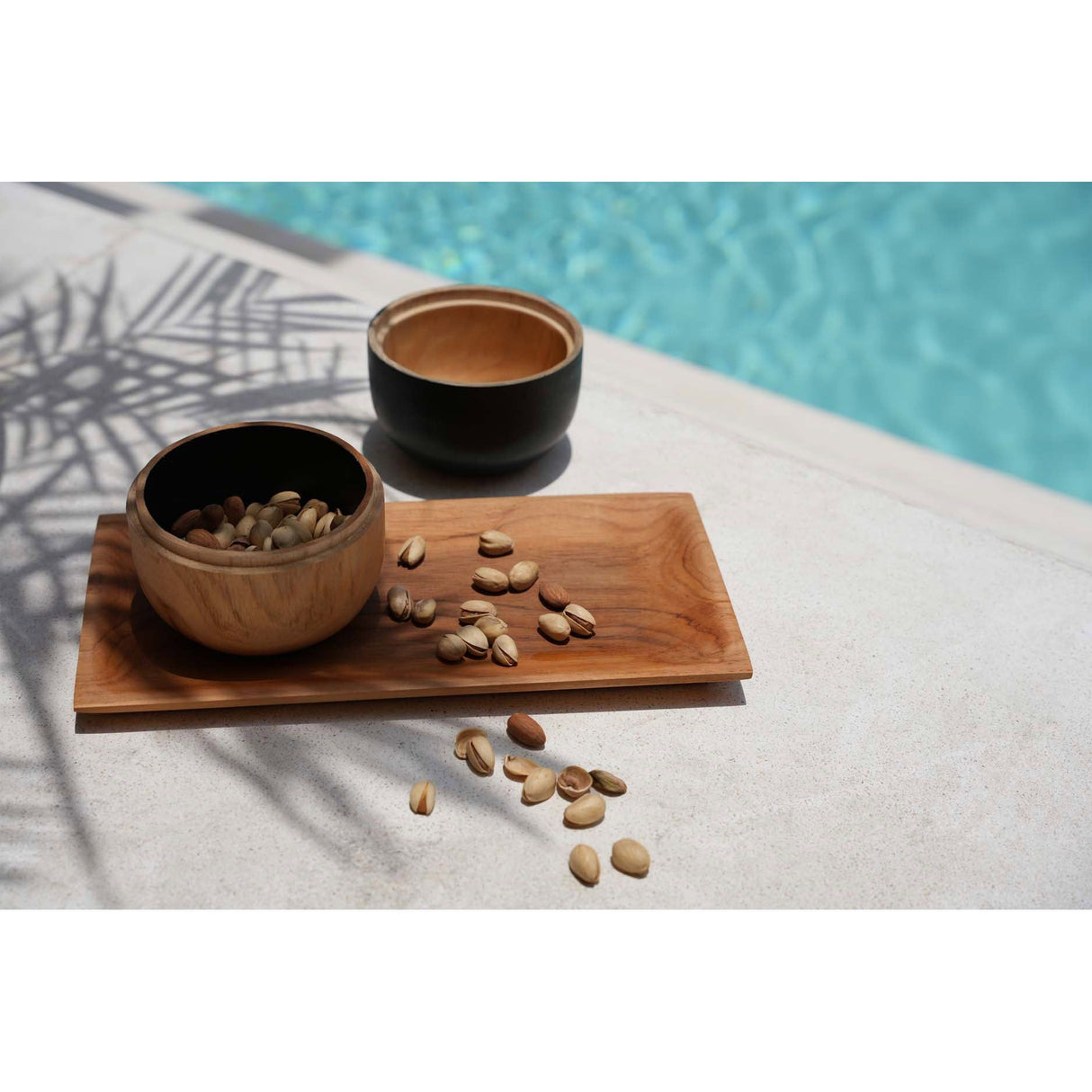Schale – Teakholz Material, Doppeltes Design, Multifunktionales Design – Bondi | Bazar Bizar Antwerp