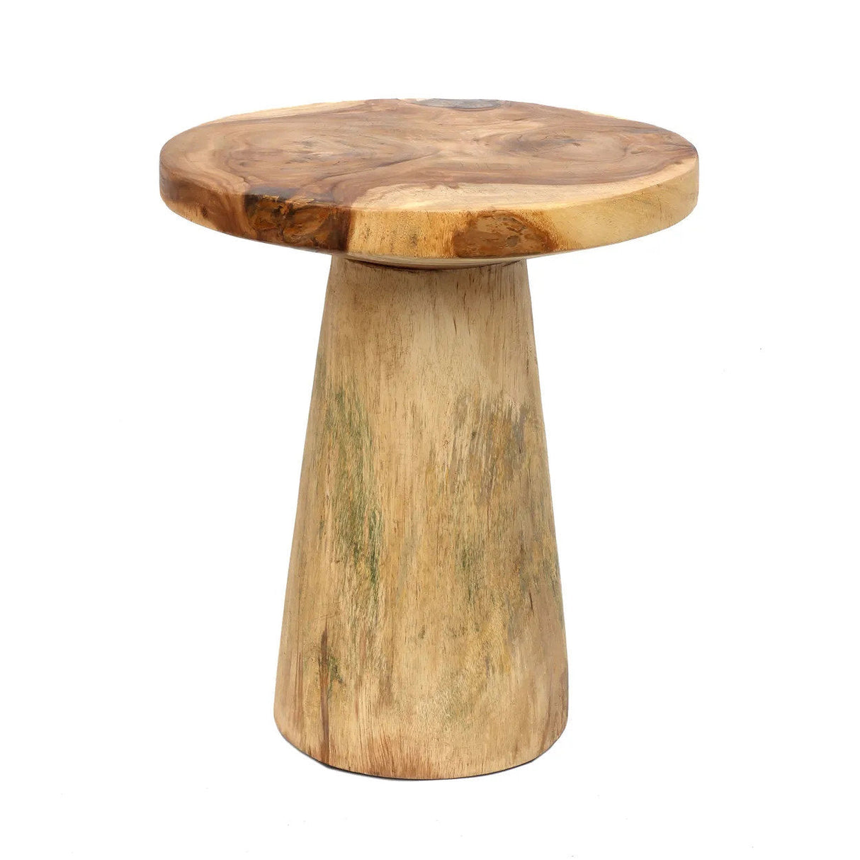 Beistelltisch – Suarholz, Konische Form, Handgefertigtes Finish – Timber Conic | Bazar Bizar Antwerp