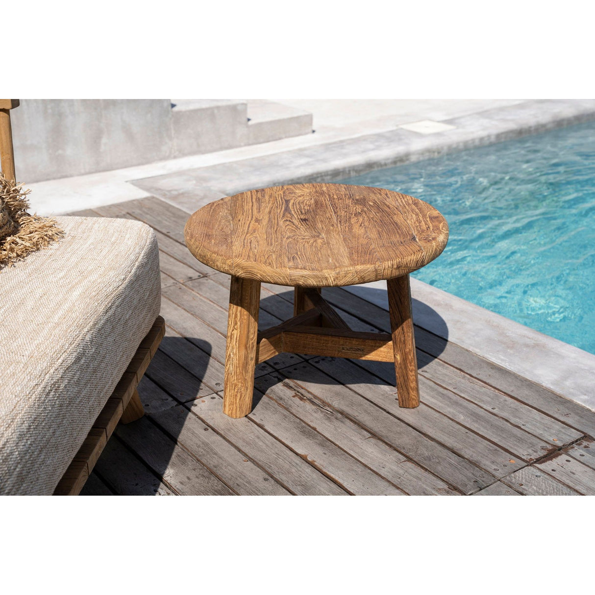 Couchtisch – Recyceltes Teakholz, Rustikaler Look, Platzsparendes Design, S – Fusuma | Bazar Bizar Antwerp