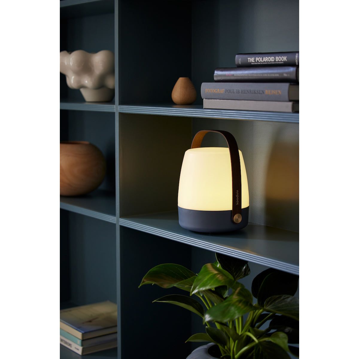 Earth LED Lamp with Dimmable Warm White Lighting, Portable Design, and Wooden Handle – Lite-Up | Kooduu