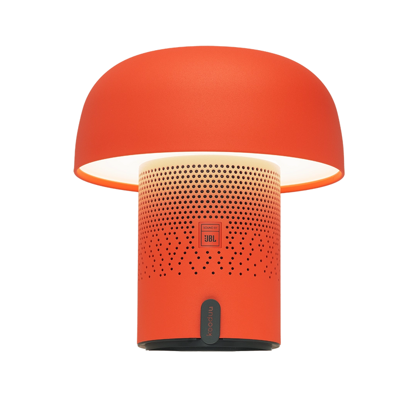 Lautsprecherleuchte mit pilzförmigem Design, dimmbarem LED-Licht und Ladestation – Sensa PLAY | Kooduu