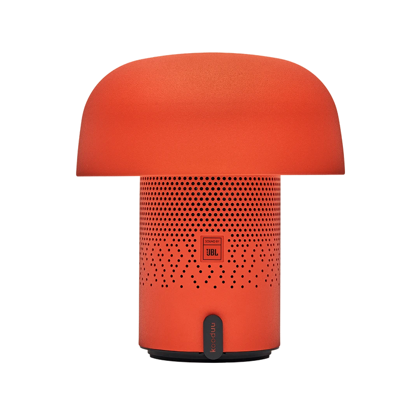 Lautsprecherleuchte mit pilzförmigem Design, dimmbarem LED-Licht und Ladestation – Sensa PLAY | Kooduu