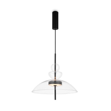 Pendelleuchte Matt Schwarzer Metallrahmen Rauchgraue ovale Gläser LED 12 W 3000 K – Bangkok | Maytoni - Esszett Luxury | Stilvolles Wohnen mit Charakter