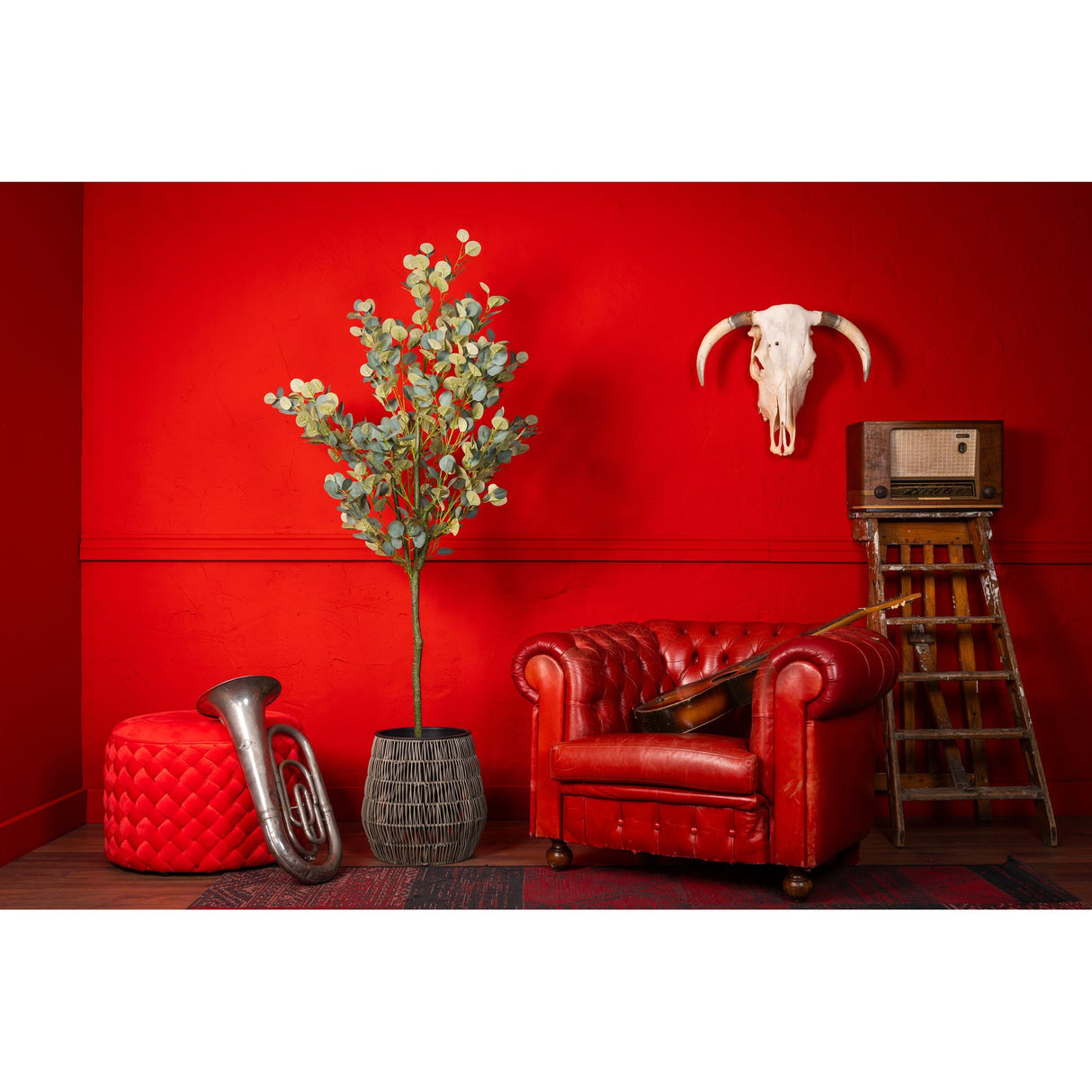 Kunstpflanze – Kunststoffmaterial, Naturgetreues Design, Glänzende Blätter, 180 cm - Geldbaum | NeverLeafs