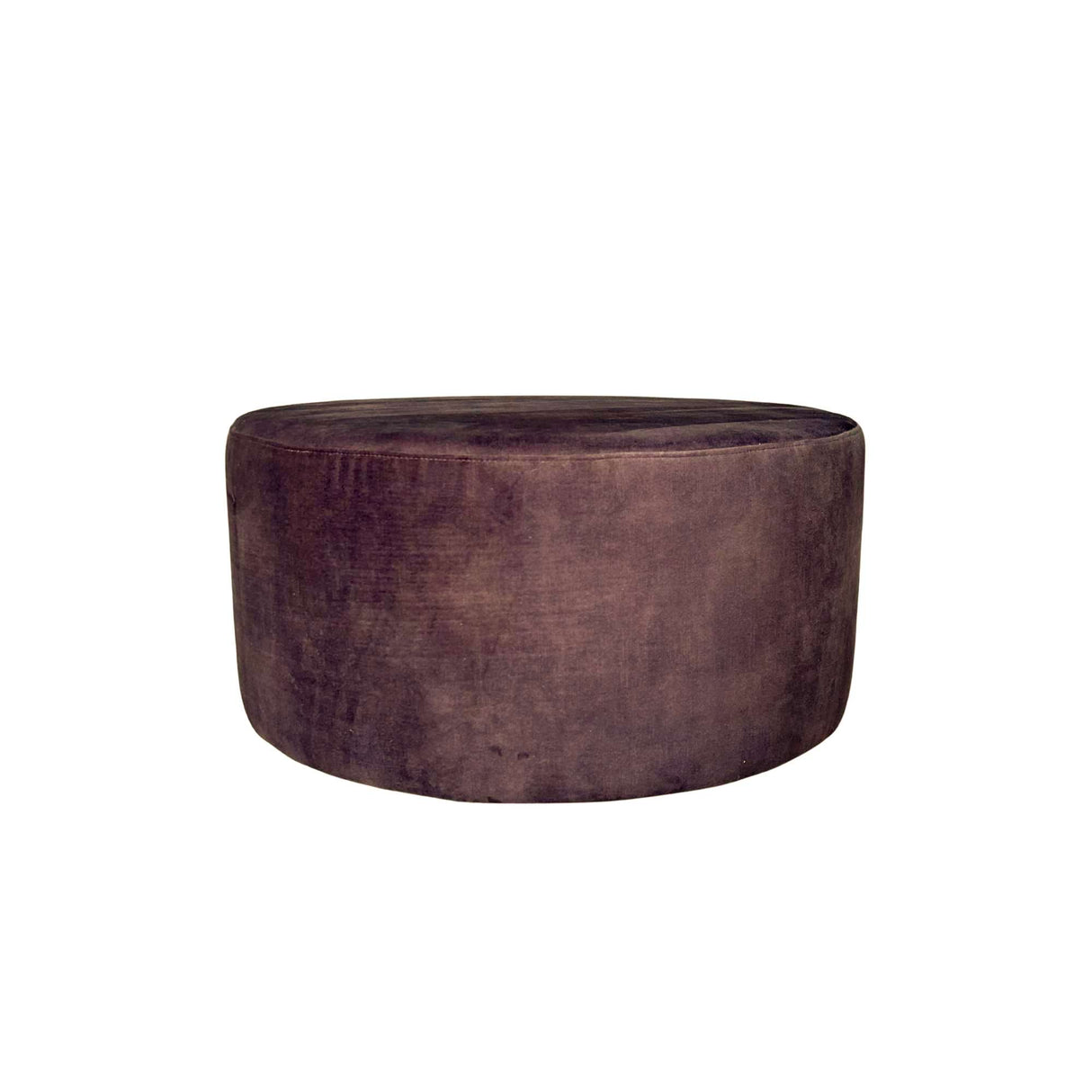 Hocker – Rundform, Braunbezug, Polsterdesign | Starfurn