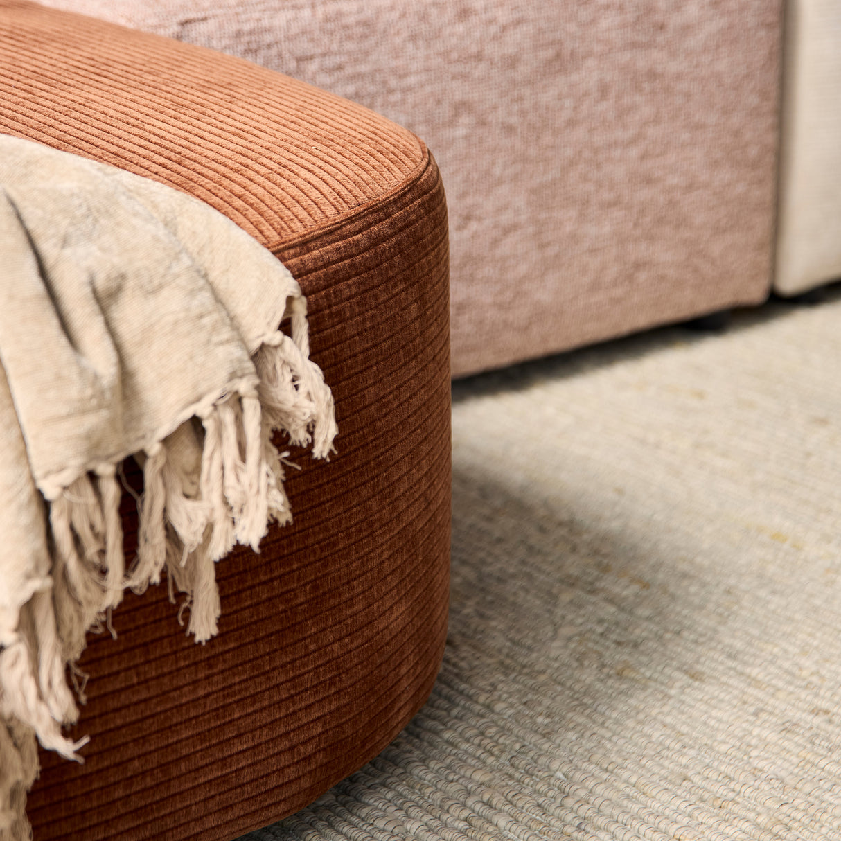 Sofa – Stoffbezug, U-Silhouette, Mehrfarbig - Blocks | Starfurn