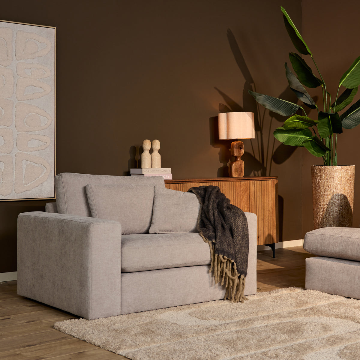 Sofa – U-shaped, Modern Design, Fabric Upholstery – Jesse | Starfurn