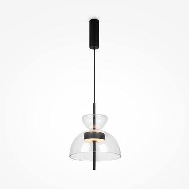 Pendelleuchte Matt Schwarz Rauchgraue ovale Gläser LED 12 W 3000 K – Bangkok | Maytoni - Esszett Luxury | Stilvolles Wohnen mit Charakter
