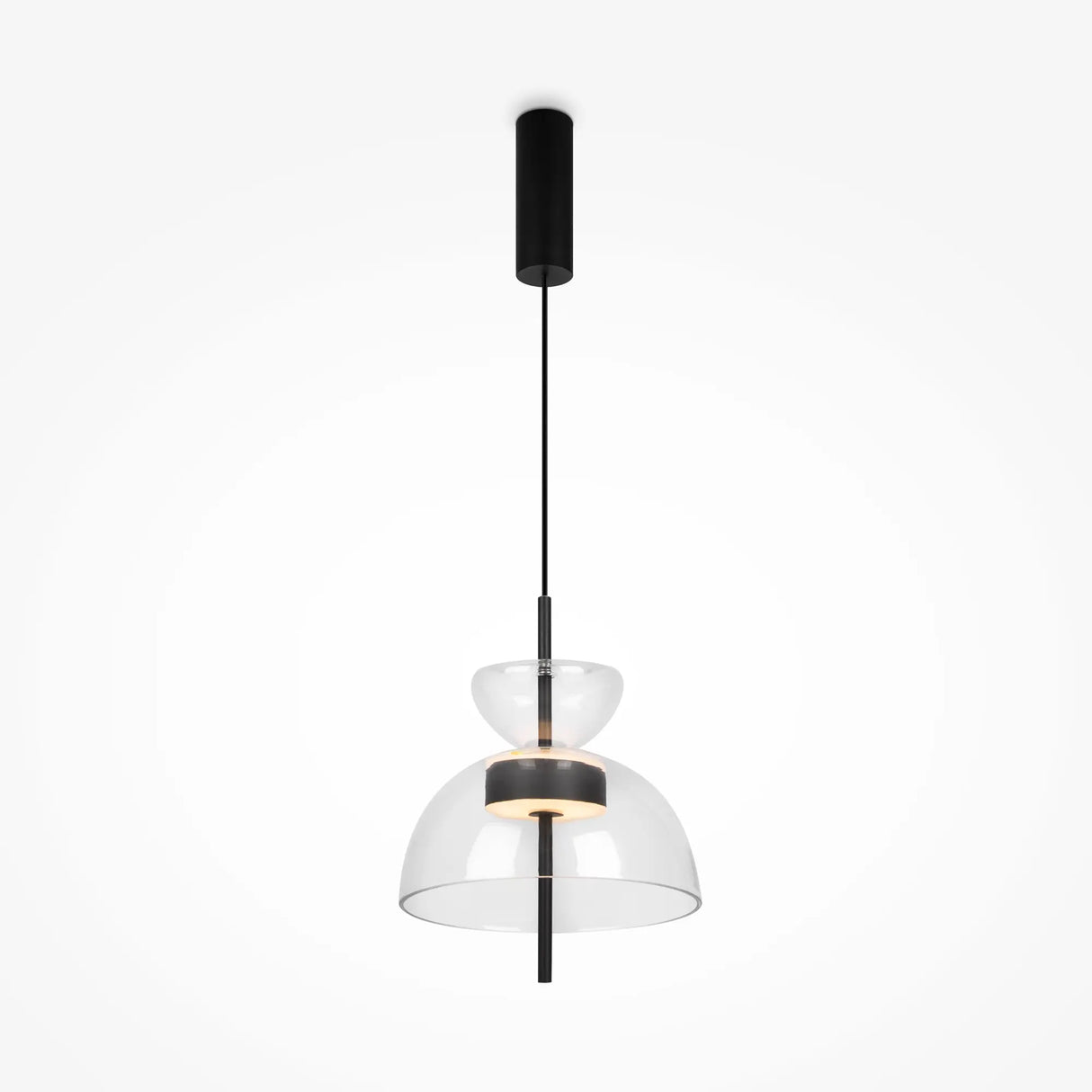 Pendant lamp Matt Black Smoke Grey oval glasses LED 12W 3000K – Bangkok | Maytoni