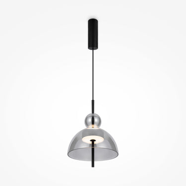Pendelleuchte Matt Schwarzer Metallrahmen Rauchgraue ovale Gläser LED 12 W 3000 K – Bangkok | Maytoni - Esszett Luxury | Stilvolles Wohnen mit Charakter