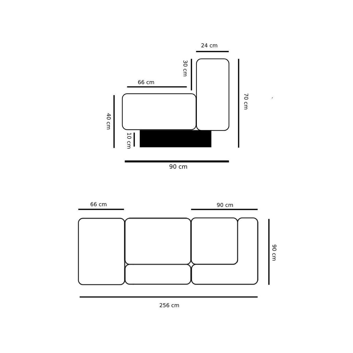 Sofa – Modulares Design, Hochwertiger Komfortschaum, Sockelbasis-Optik – Utopia | Njordec