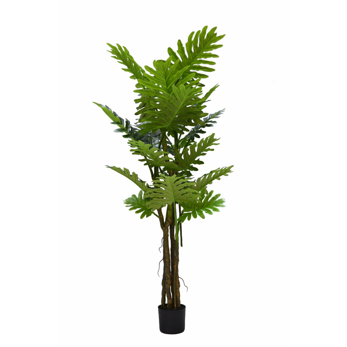 Kunstpflanze – Kunststoffmaterial, Tropisches Design, Großes Blattdesign, 180 cm - Philodendron | NeverLeafs