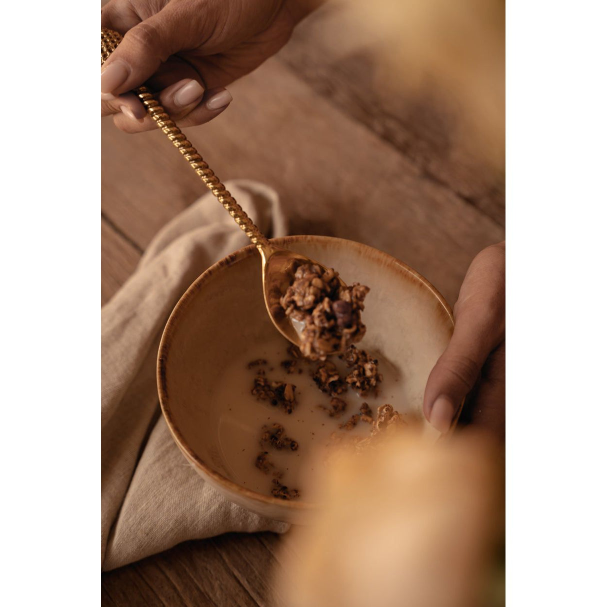 Müslischale – Steinzeugmaterial, Runde Form, Glasierter Rand – Cascais | Bazar Bizar Antwerp