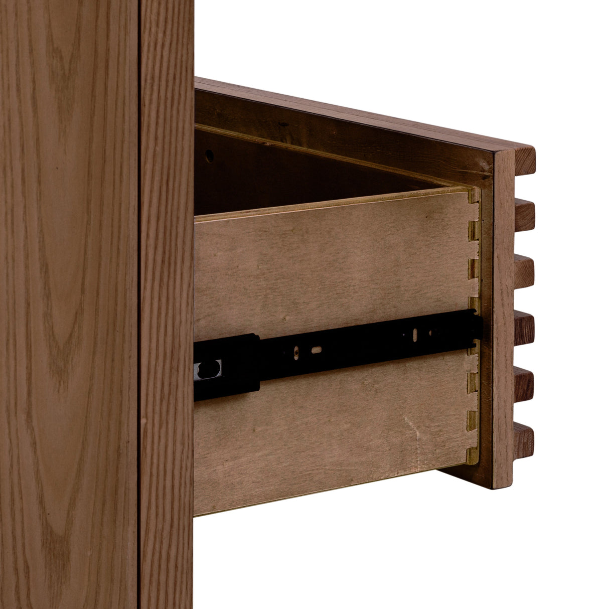 Kommode – Eschenholz Material, Lamellenfront Design, Roux Braun, 84 cm Höhe - Tanner | Modus Furniture International