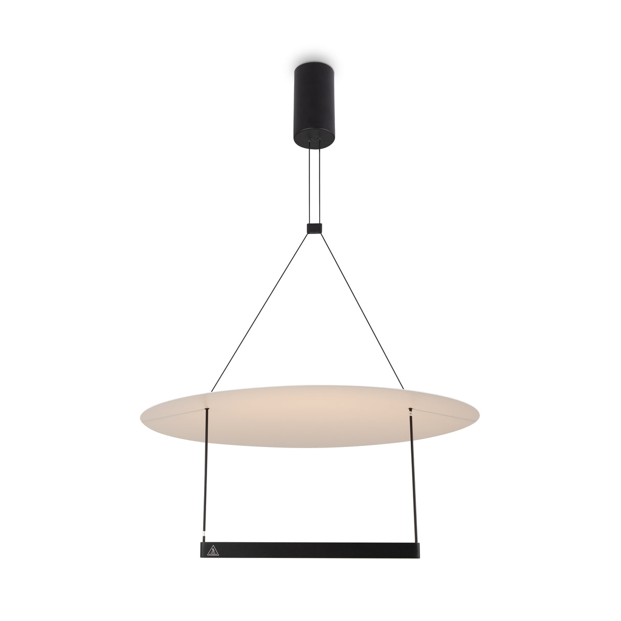Pendelleuchte – Schwarzes Metall, Sanftes Reflexionslicht, 60 cm Schirm, 30 W Leistung - Ambience | Maytoni