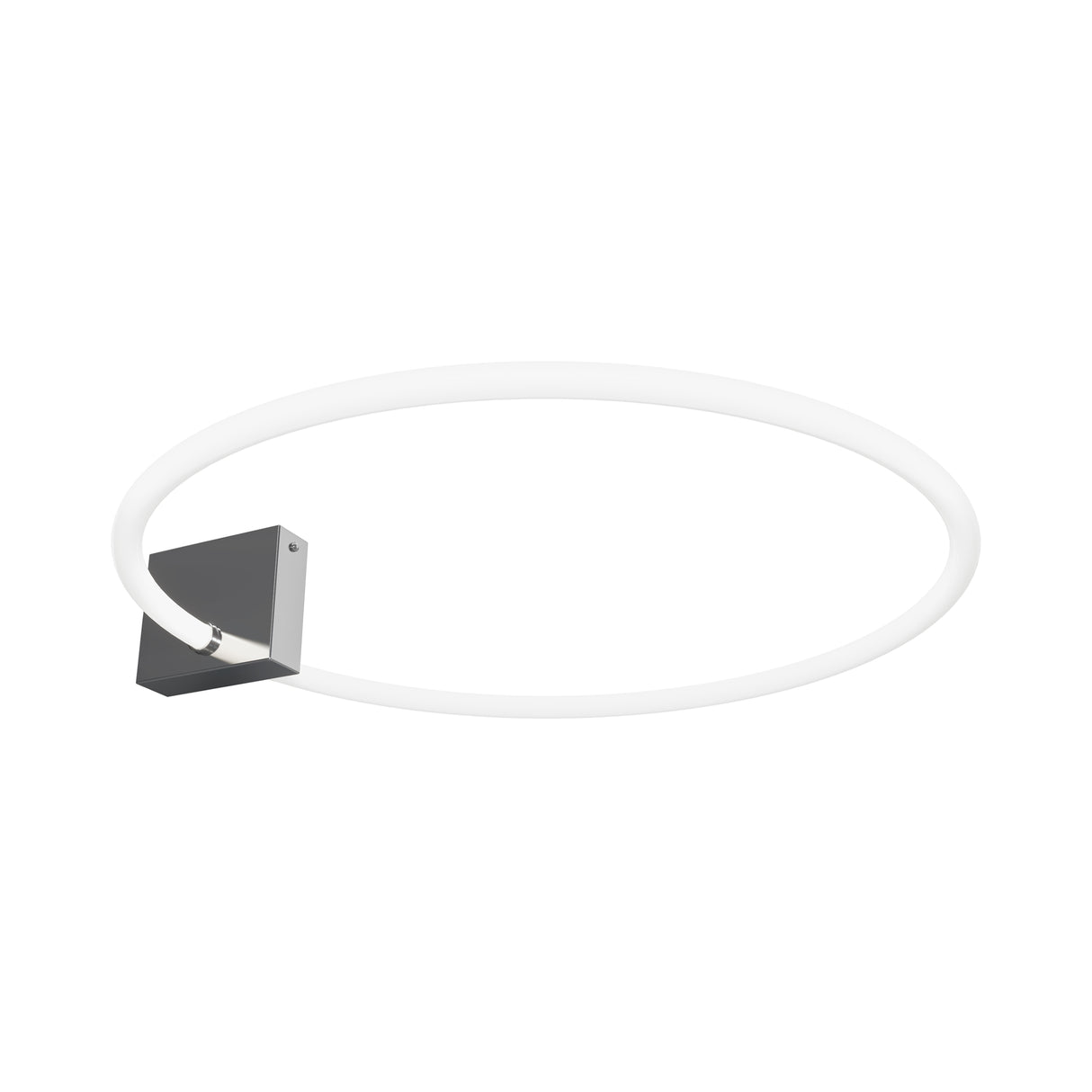 Ceiling lamp chrome-plated acrylic ring diffuser warm white LED light – Anillo | Maytoni