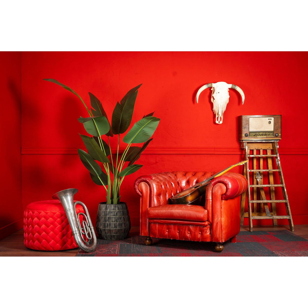 Kunstpflanze – Kunststoffmaterial, Tropisches Design, Real-Touch-Blätter - Strelitzia | NeverLeafs