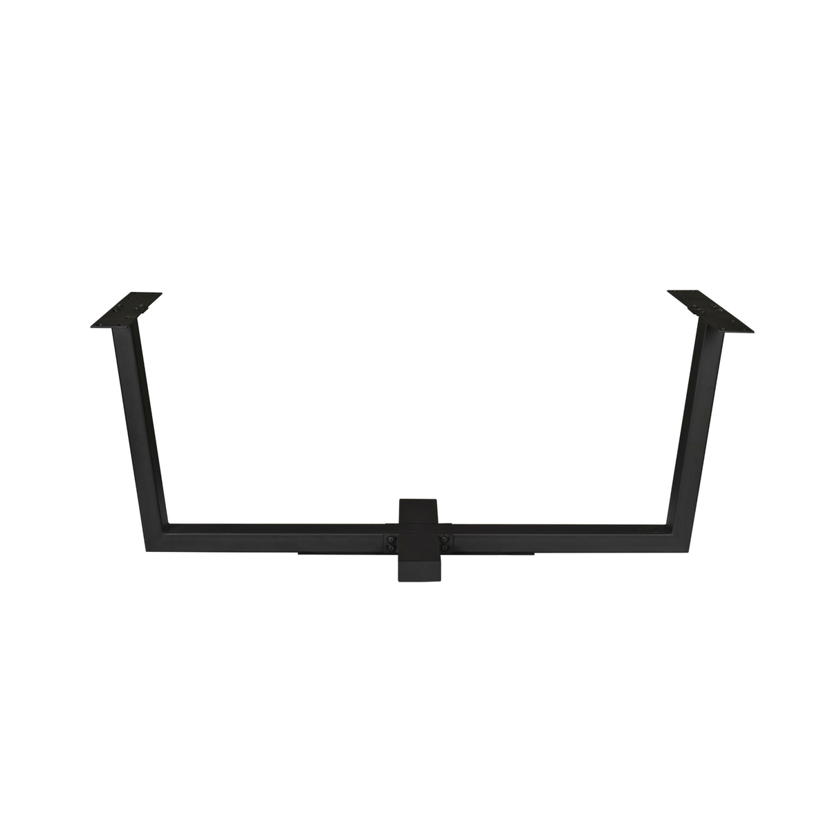 Table base - metal material, black finish, cross design - spider leg | Starfurn