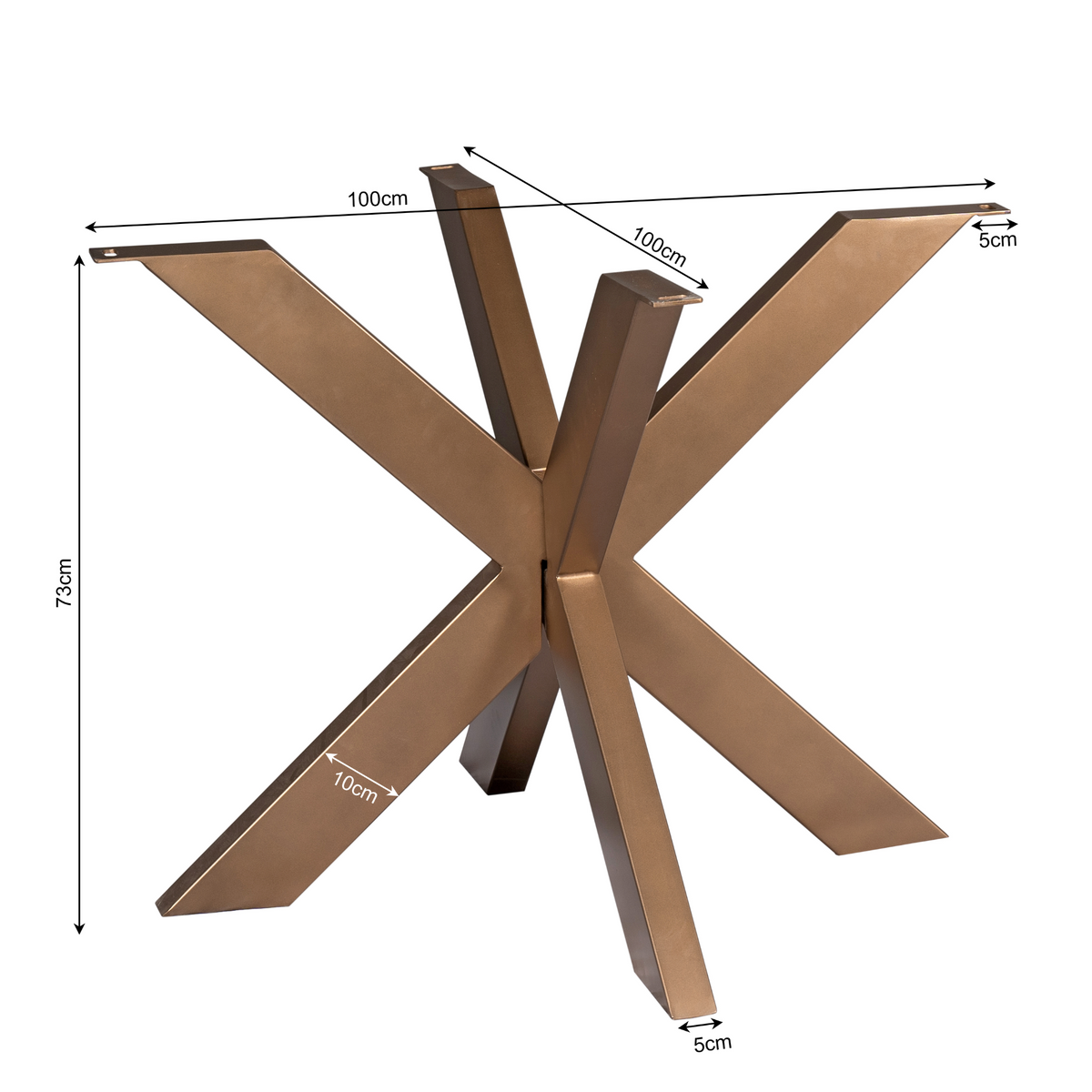 Table leg – Metal construction, Round shape, Matrix Design – Matrix | Starfurn