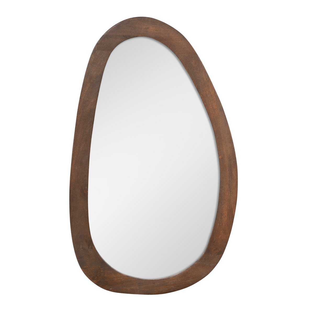 Mirror – Mango Wood, Brown Color, Organic Shape – Lou | Starfurn
