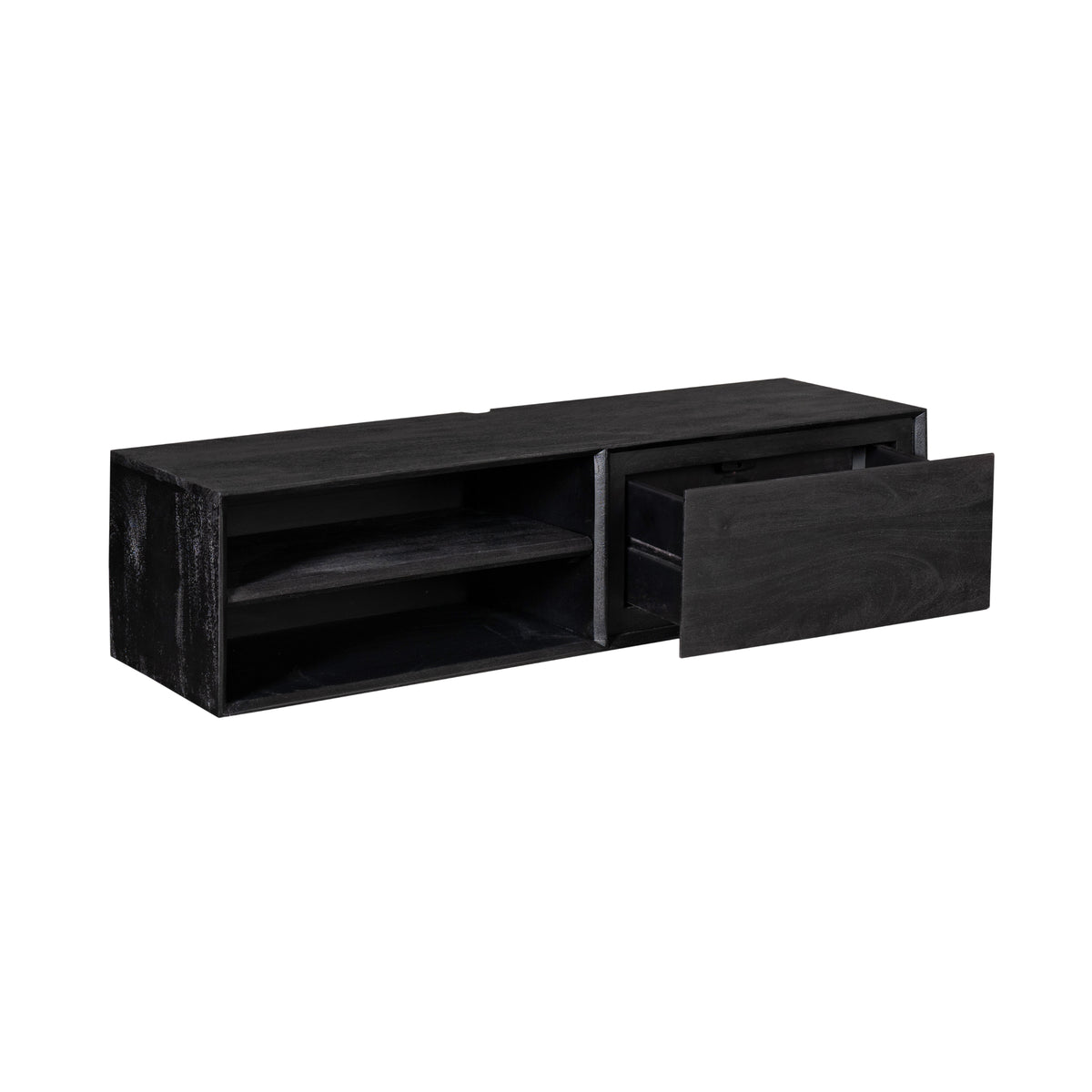 TV Cabinet – Wall-Mounted, Mango Wood, Modern Design – Ambiance | Starfurn