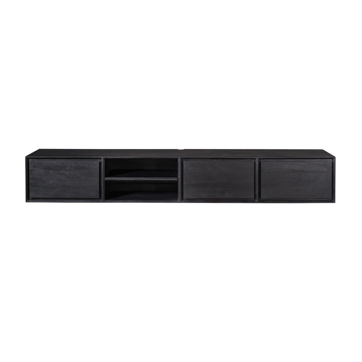 TV Furniture – Black Surface, Mango Wood Material, Floating Design – Ambiance | Starfurn