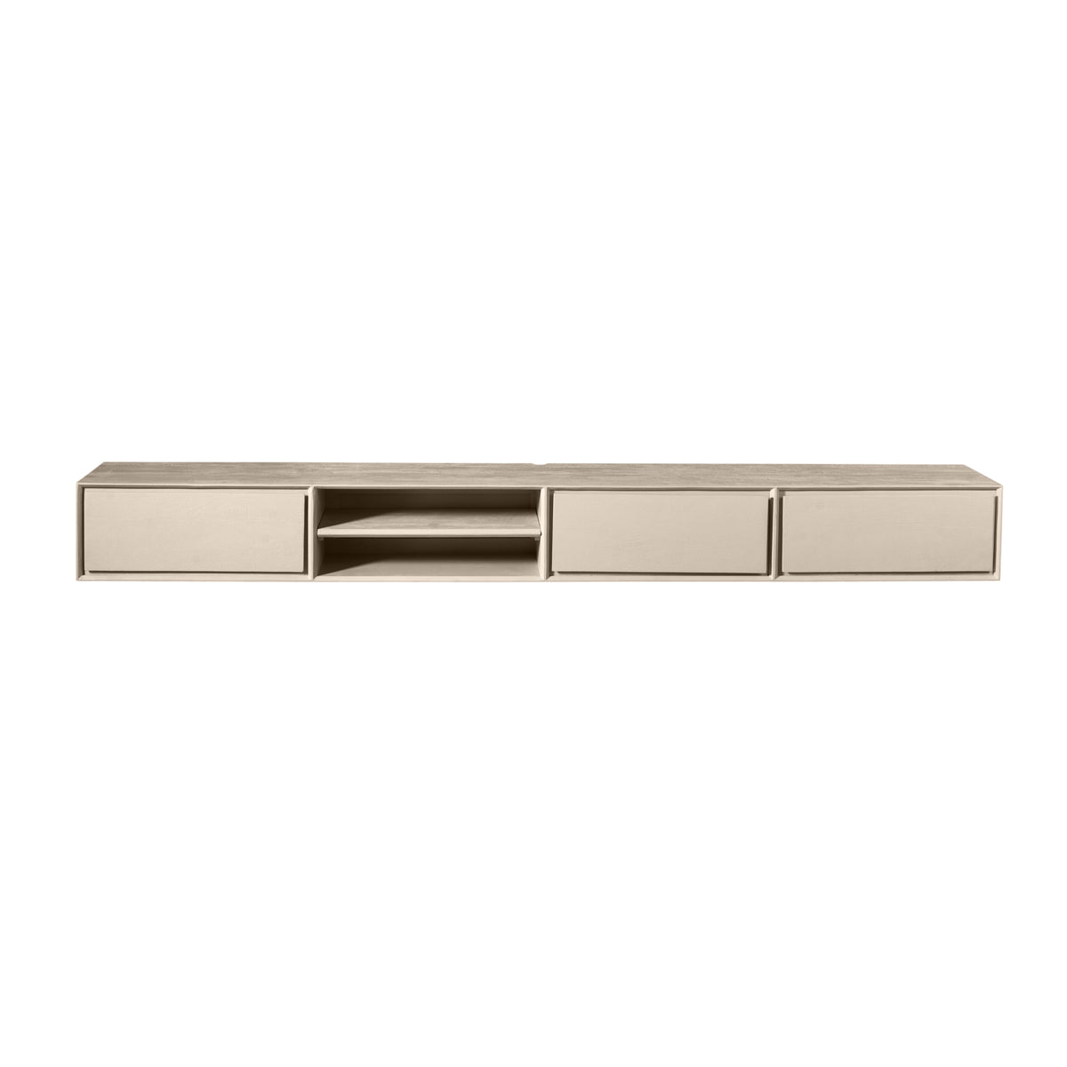 TV Unit – Wall-mounted, Mango Wood, Generous Design – Ambiance | Starfurn