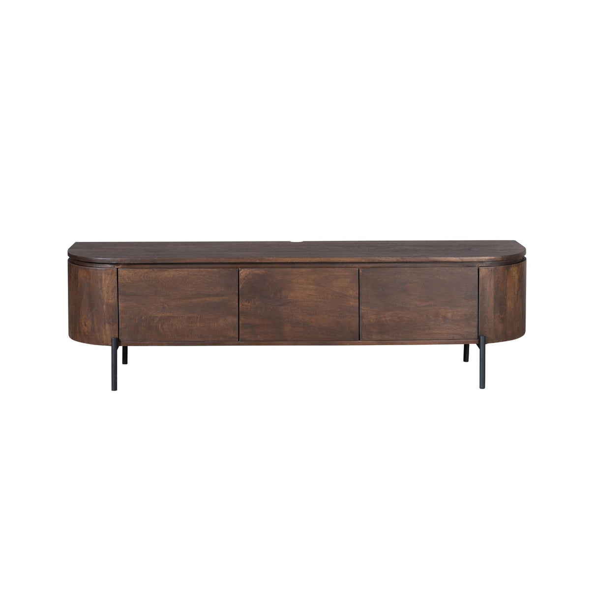 TV-Möbel - Mangoholz Braun, Schwebendes Design, Drei Türen, 160 cm – Excellent | Starfurn