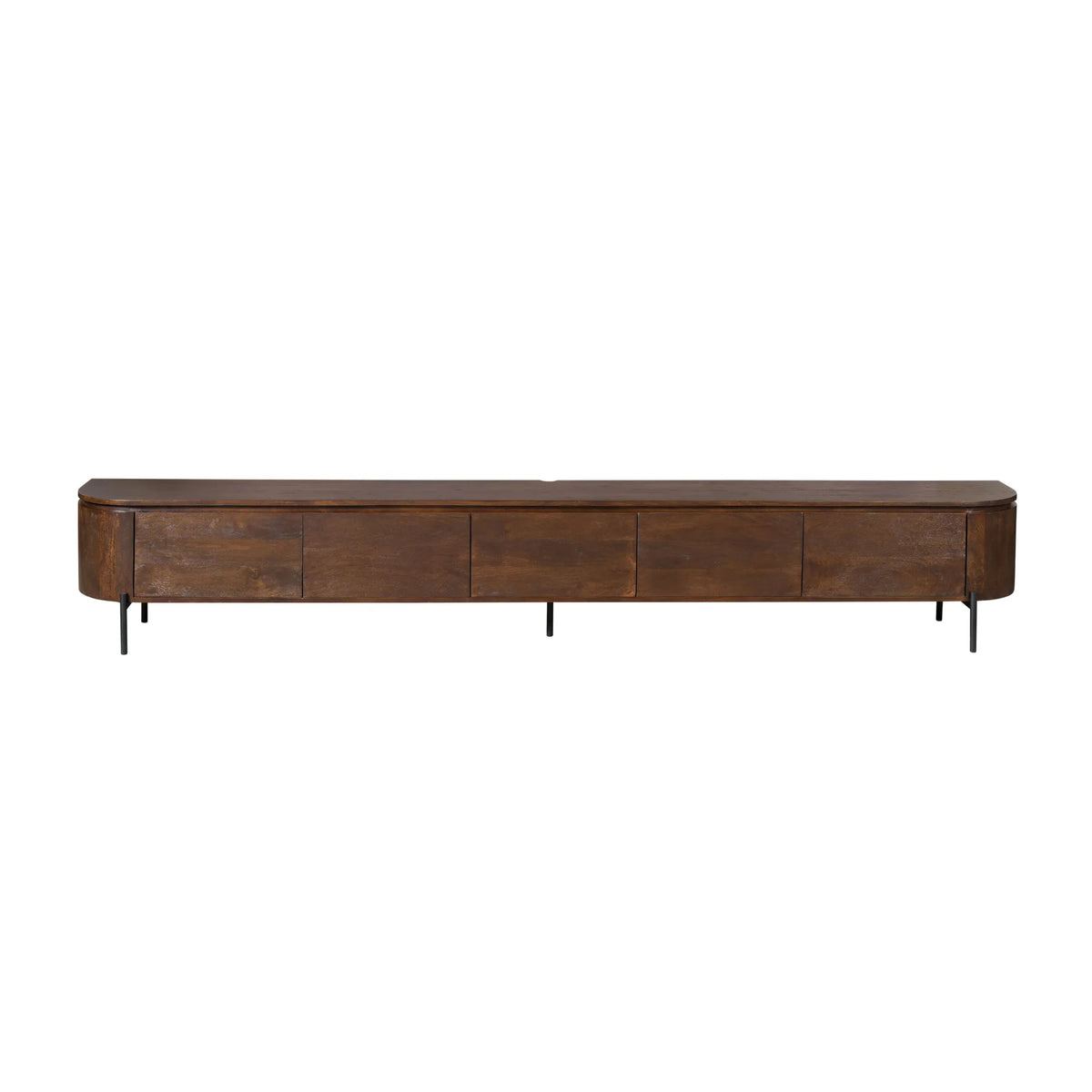 Floating TV Cabinet - Mango Wood, Five Doors, Wall Mounted - Excellent | Starfurn