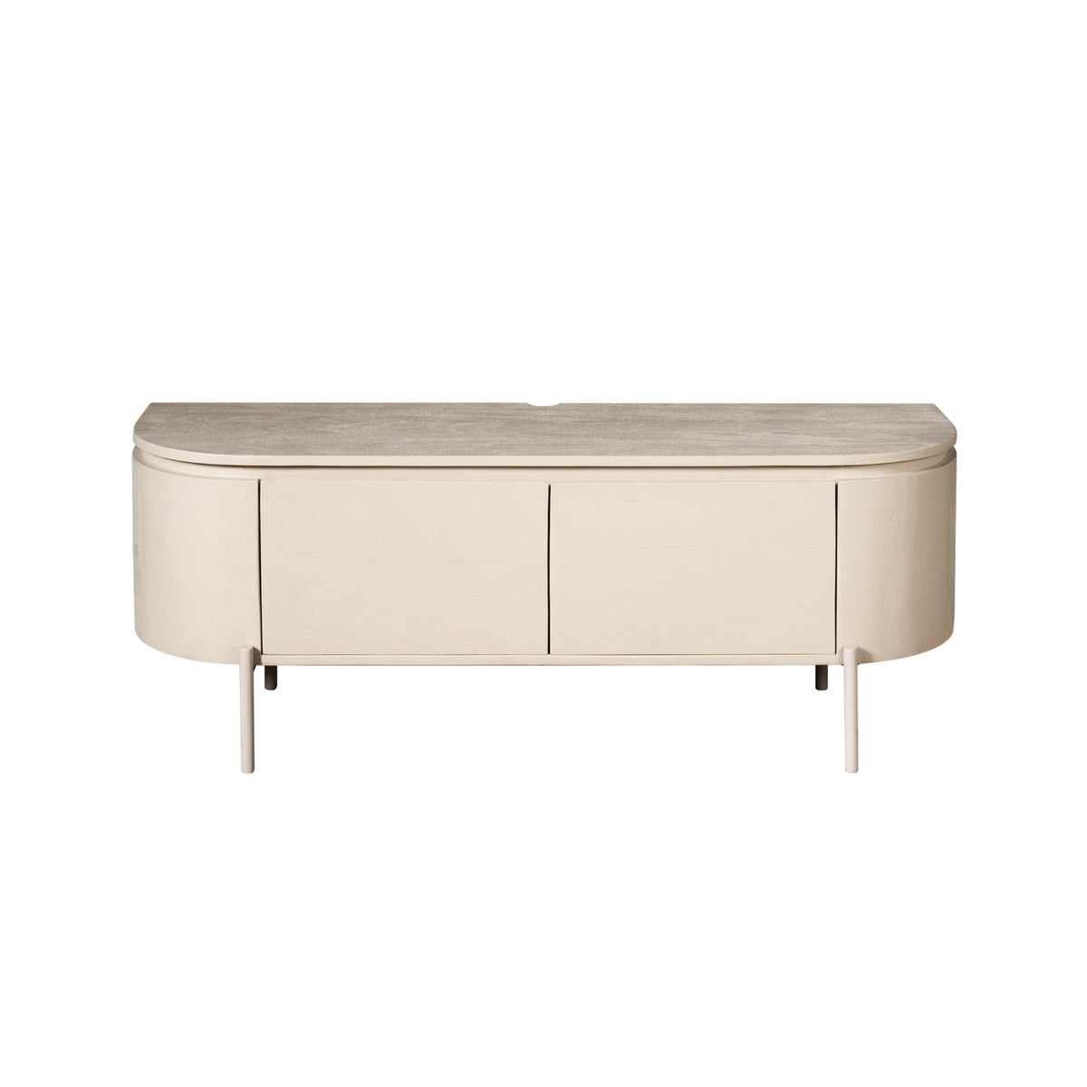 TV Unit – Mango Wood, Sand Color, Floating Design – Excellent | Starfurn
