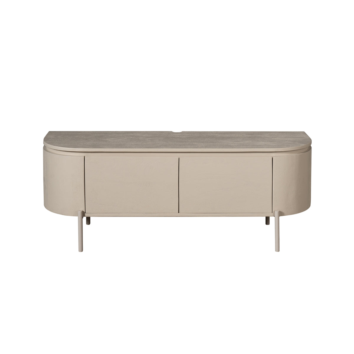 TV Unit – Mango Wood, Sand Color, Floating Design – Excellent | Starfurn