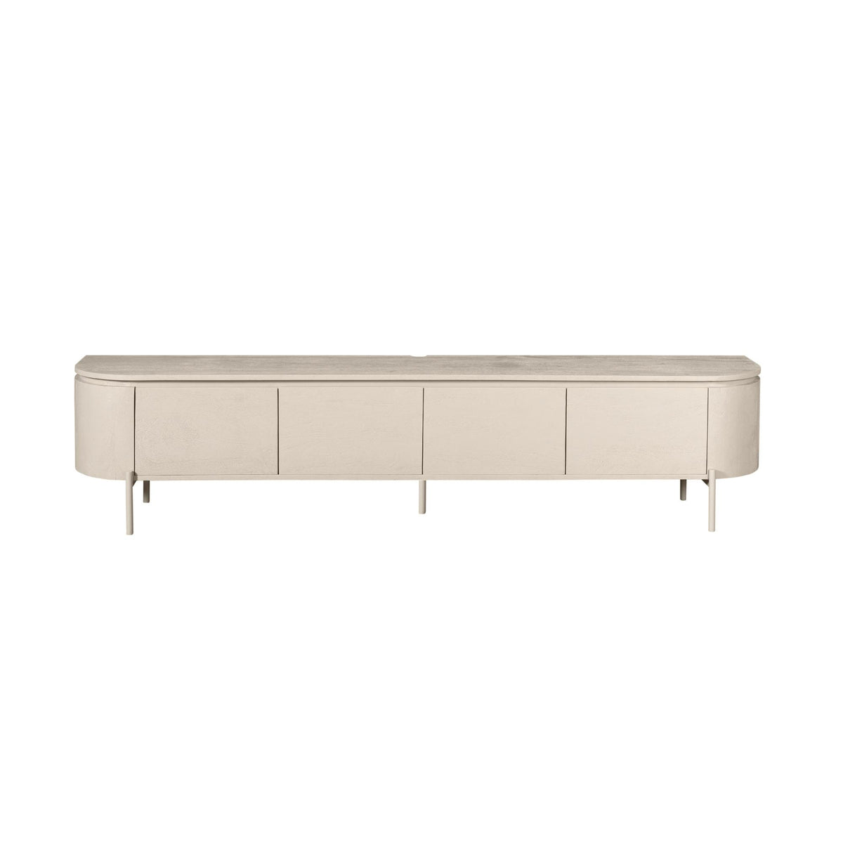 Floating TV Unit – Mango Wood, Sand Finish, Four Doors – Excellent | Starfurn