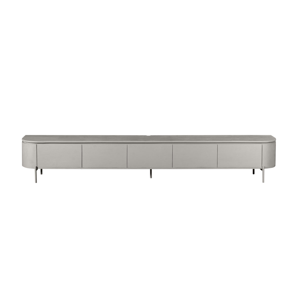 TV-Möbel - Mangoholz Taupe, Schwebendes Design, Fünf Türen, 280 cm – Excellent | Starfurn