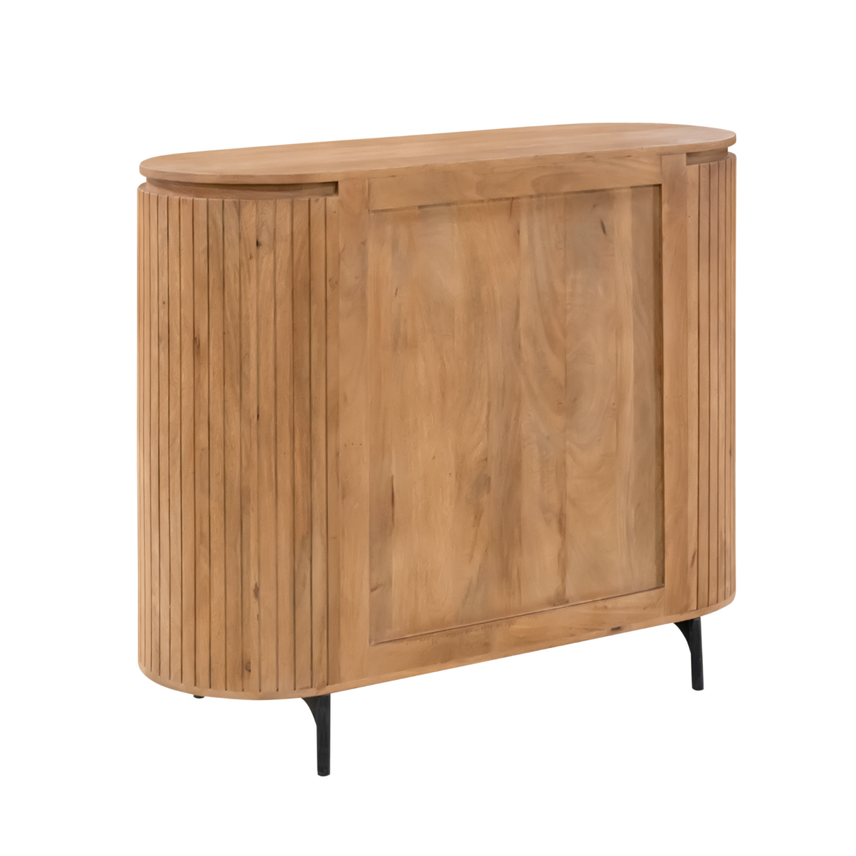 Sideboard – Mangoholz, Lamellenfront, Naturfarbe – Solana | Starfurn
