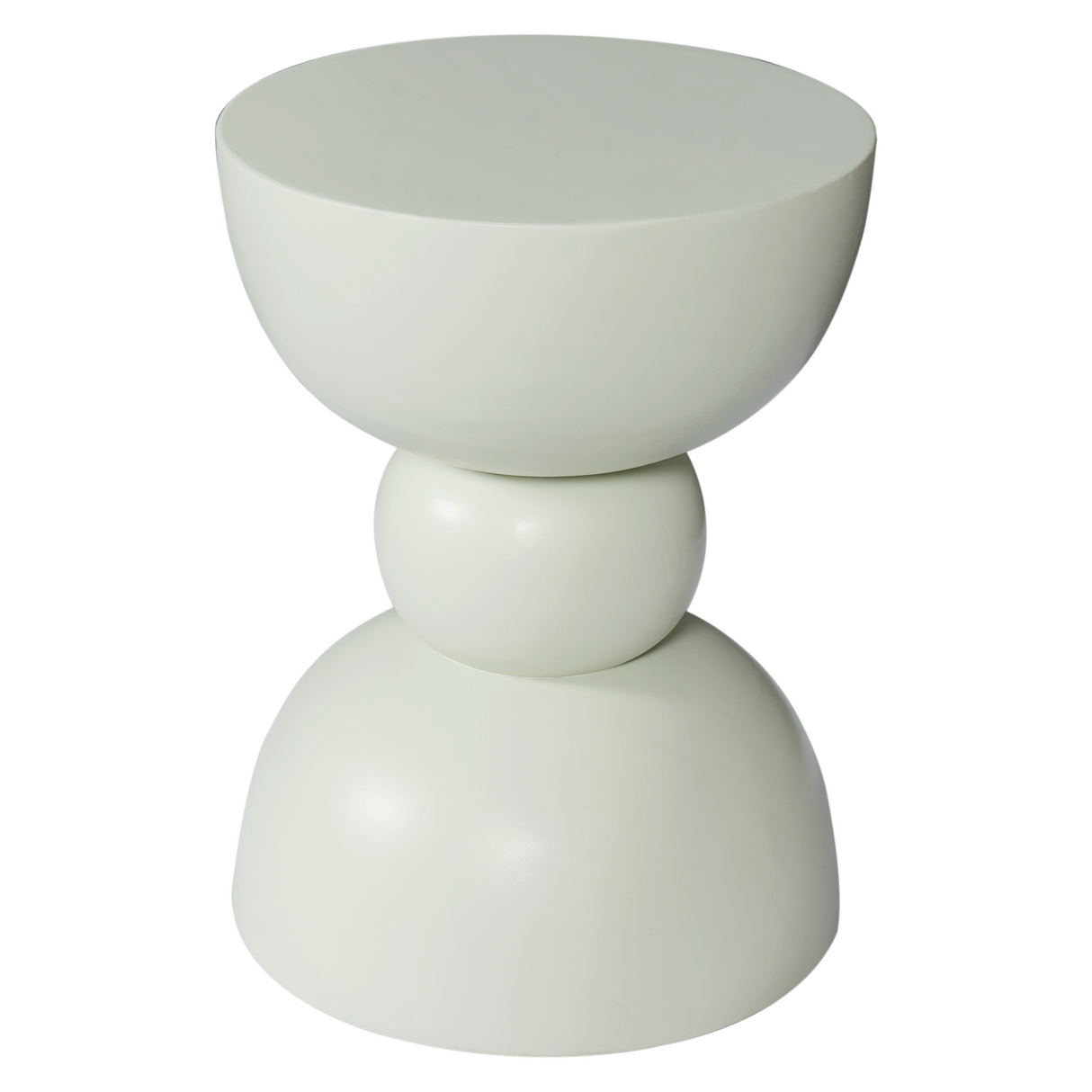 Side Table – Green Mango Wood, Distinctive Design, Round Shape – Jon | Starfurn