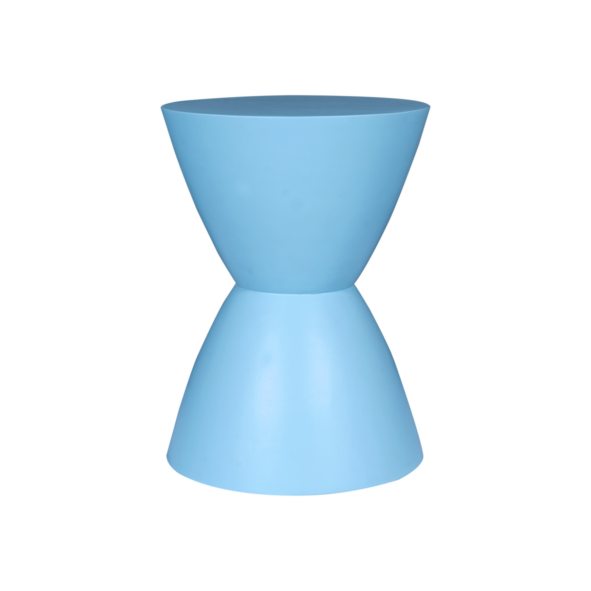Beistelltisch - Mangoholz Blau, Runde Form, Kompaktes Design – Abbey | Starfurn