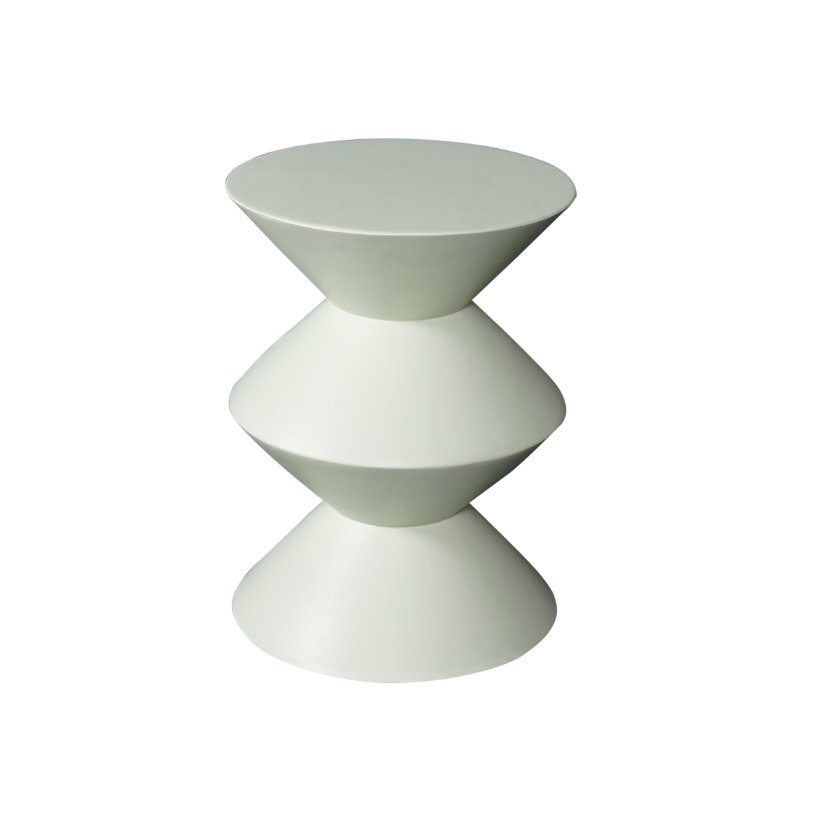 Beistelltisch – Mangoholz, Grünes Lack-Finish, Skulpturales Design – Abel | Starfurn