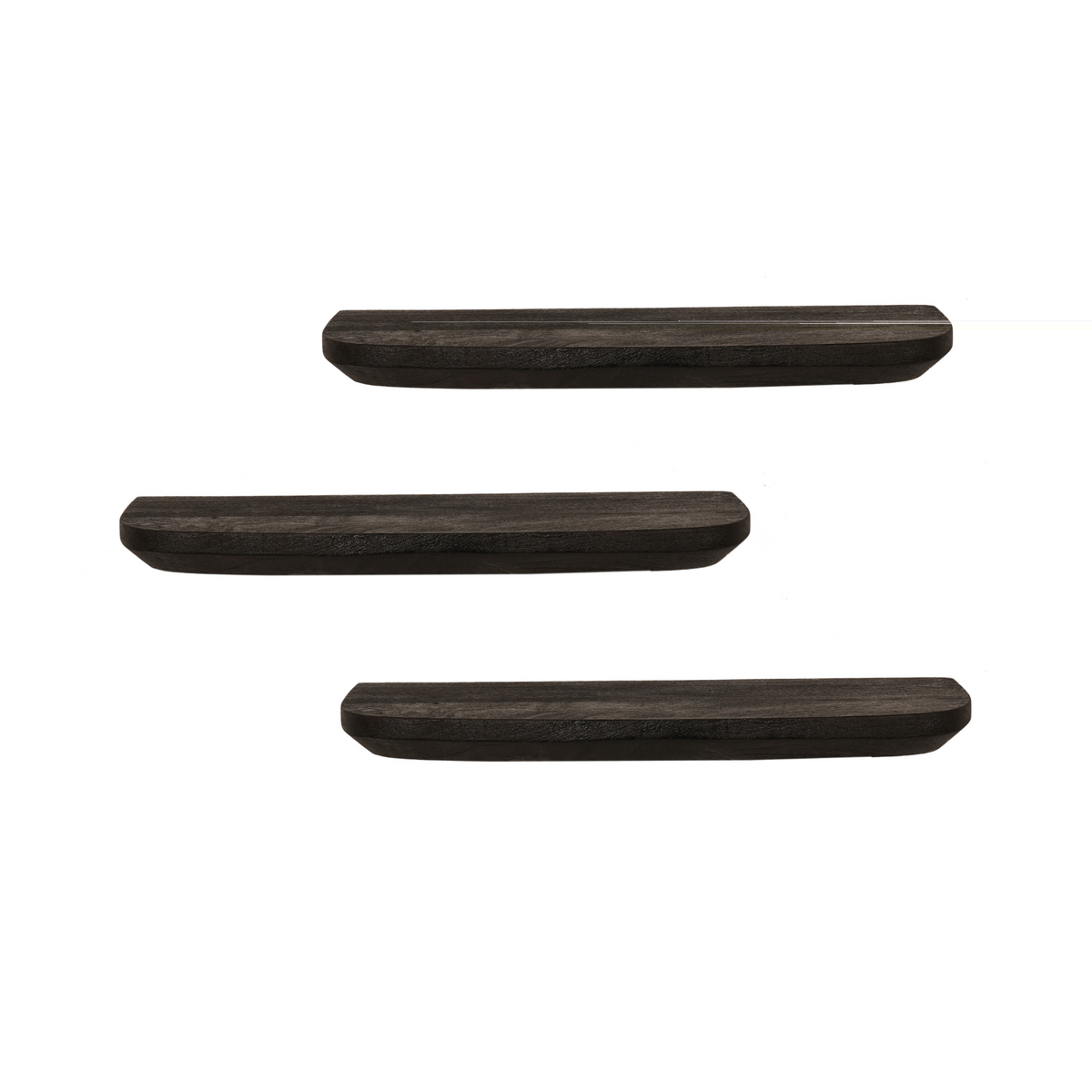 Wall Shelf – Modern Design, Black Color, Mango Wood – Gusta | Starfurn