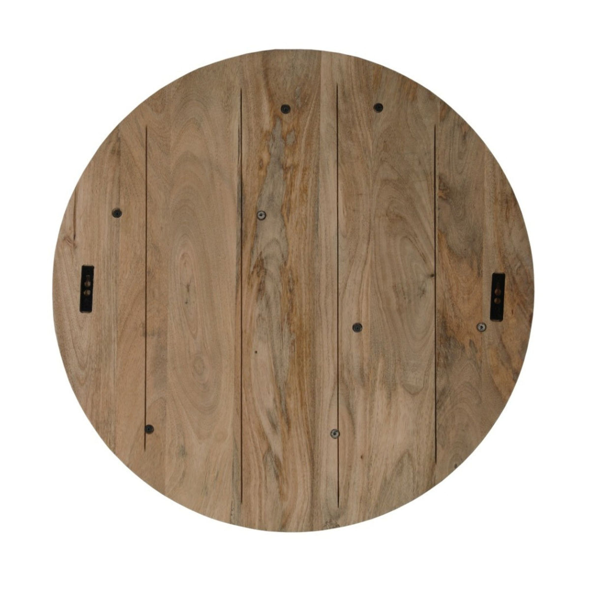 Wall shelf – Mango wood, natural tone, round shape – Lena | Starfurn
