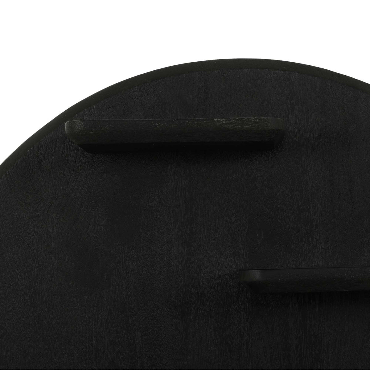 Wall Shelf – Mango Wood Construction, Black Finish, Wall Mount Design – Lena | Starfurn