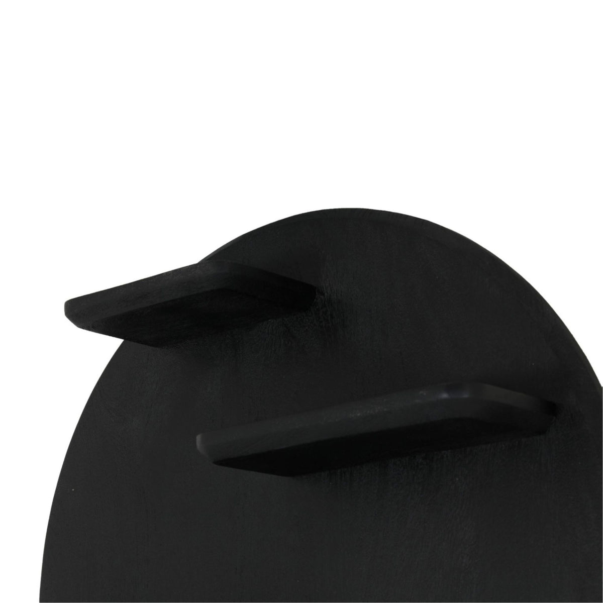 Wall Shelf – Mango Wood Construction, Black Finish, Wall Mount Design – Lena | Starfurn