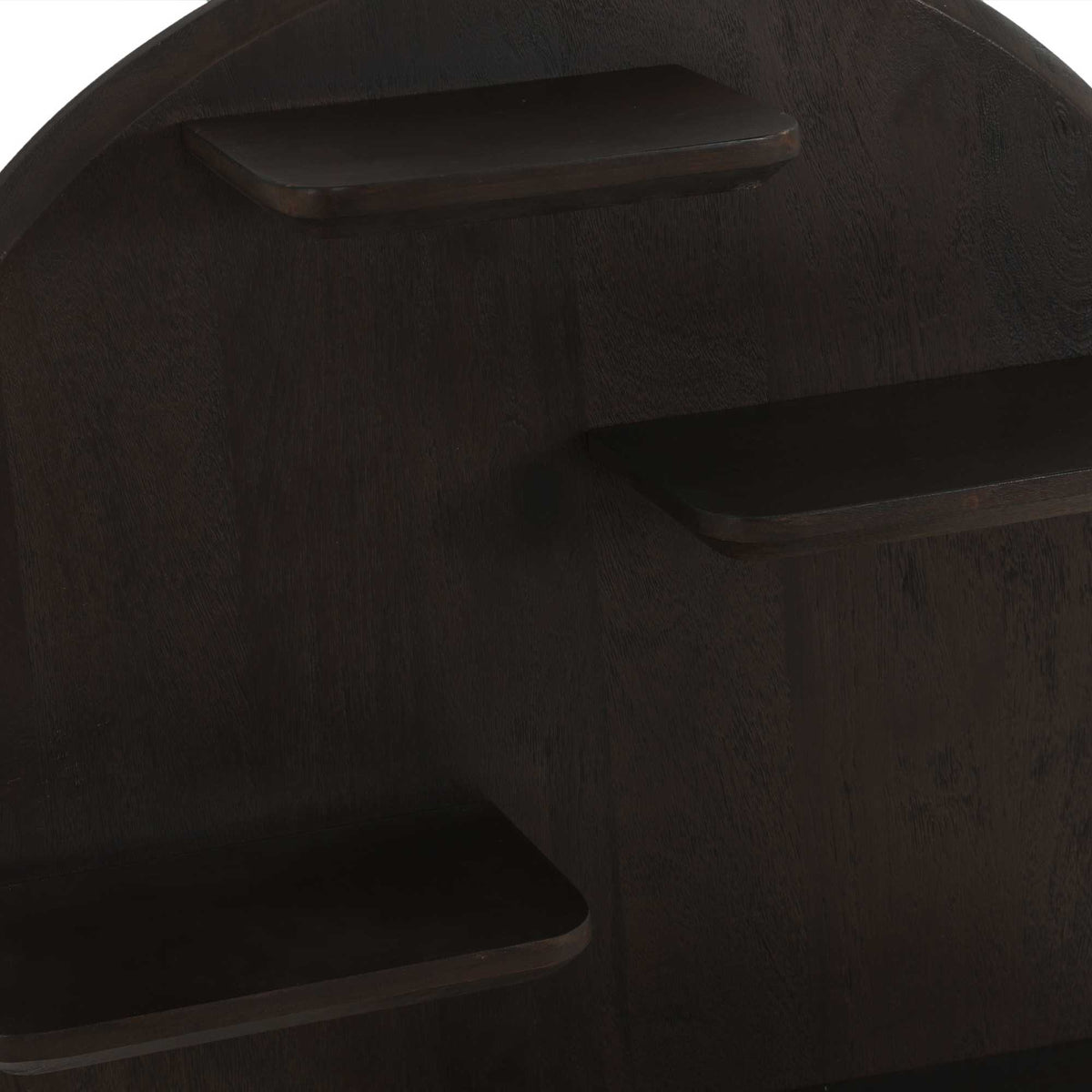 Wall Shelf - Round Shape, Mango Wood, Multiple Tiers - Lena | Starfurn
