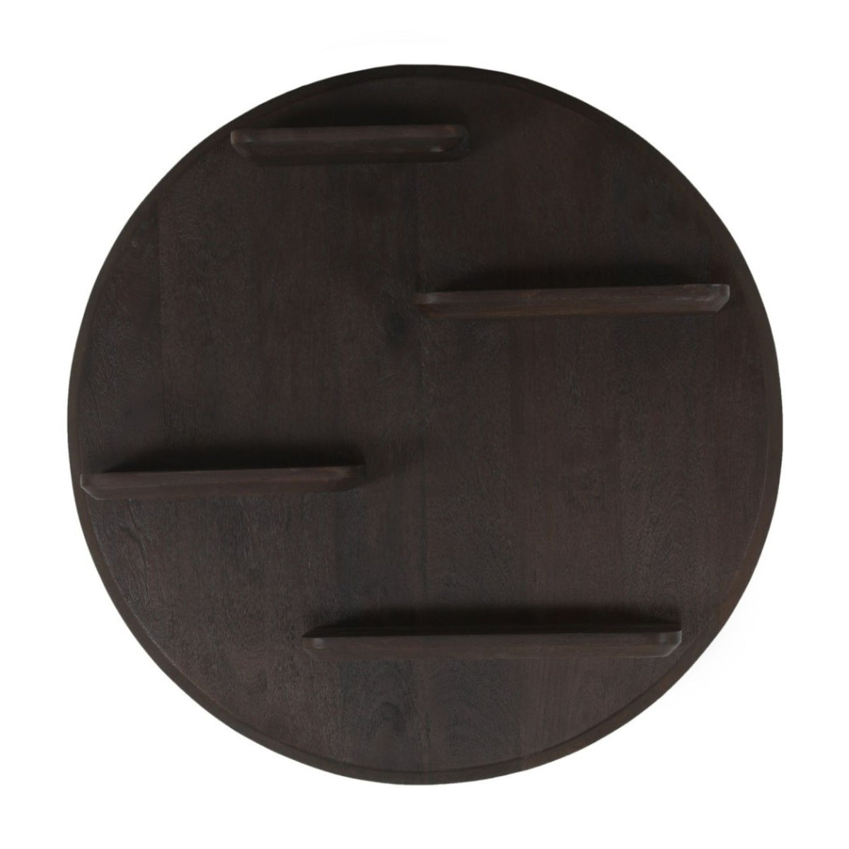 Wall Shelf - Round Shape, Mango Wood, Multiple Tiers - Lena | Starfurn